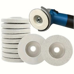 Discos de pulido de espejo, amoladora angular, muebles de carpintería de acero inoxidable, ruedas de fieltro para pulido de vidrio para fácil Gr