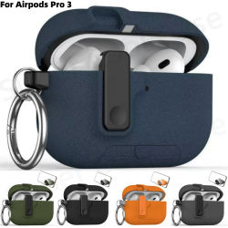 (azul esponjoso) para Airpods Pro 3, nuevo diseño de tapa emergente automática de protección completa con cordón, estuche de carga inalámbrica para Airpods Pro 3