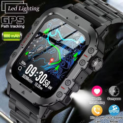Nuevo Reloj Inteligente Militar 2026 para Hombre, 3ATM, Deportivo, para Exteriores, Monitor de Actividad Física, Presión Arterial, Monitoreo de Salud, Llamadas BT, GPS