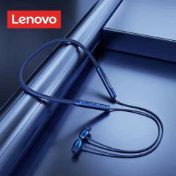 Lenovo-auriculares inalámbricos HE05X II con correa magnética para el cuello, cascos deportivos impermeables con Bluetooth V5.0