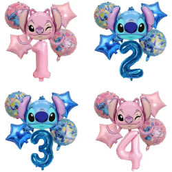 Set de Globos de Aluminio con Temática de Lilo & Stitch, 626 Piezas, para Fiestas de Bebés, Cumpleaños de Niños y Niñas, Decoración, Juguete, Regalo