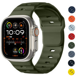 Correa deportiva de silicona para Apple watch Ultra 2 band 49 smartwatch correa pulsera foriwatch Series 10 9 8 7 6SE bandas 45mm 44 42mm