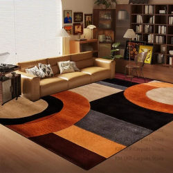 Alfombra nórdica multicolor para sala de estar, alfombra geométrica moderna para sofá, mesa de centro, decoración del hogar, dormitorio, cabecera, alfombrillas suaves antideslizantes