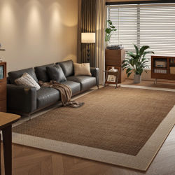 Alfombra de área grande para sala de estar, alfombra para el suelo del dormitorio, cabecera, Pila de bucle, Alfombras impermeables antideslizantes TPR Alfombra Salón