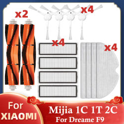 Para Xiaomi Mijia 1C 1T Mi Robot aspirador Dreame F9 filtro Hepa Cepillo Lateral principal paño de mopa accesorios de Aspiradora Robótica