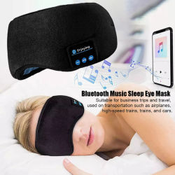 Auriculares inalámbricos Bluetooth, máscara para dormir, auriculares, música inteligente, diadema para dormir, cubierta elástica suave para ojos, auriculares para Yoga y viajes