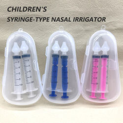 Juego de jeringas nasales para bebés de 20ML con 5 cabezales de silicona, aspirador nasal para bebés, jeringa Qucik, limpiador de nariz, herramientas de enjuague para niños pequeños