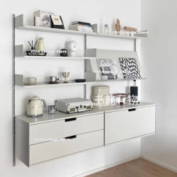 Estanterías simples y modernas, librerías de moda de gran capacidad, muebles de sala de estar Retro franceses Zu Bucherregalen YS40CC