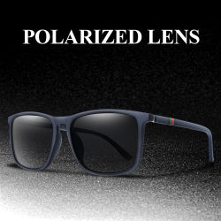 Gafas de sol polarizadas clásicas cuadradas de lujo a prueba de viento para ciclismo UV400, gafas para hombre y mujer, gafas de moda para viajes, conducción y pesca