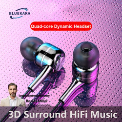 Auriculares intrauditivos con cable de 3,5 mm, HIFI, graves potentes, monitor, deportivos, estéreo, para música, juegos y micrófono.
