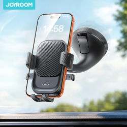 Joyroom soporte para teléfono de coche soporte para teléfono móvil Universal manos libres de succión fuerte para salpicadero/parabrisas 360 ° rotación