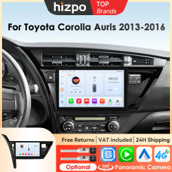 Radios de coche Bluetooth Hizpo para Toyota Corolla Auris 2013 - 2016 sistemas inteligentes Carplay Autoradio estéreo Multimedia GPS Wifi