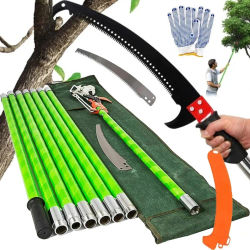 Tijeras de Jardín Telescópicas, Podadora de Ramas Extensible, Herramienta de Corte Multiusos, Tijeras de Jardinería Duraderas para el Mantenimiento de Ramas de Plantas en Exteriores en Césped, Huertos