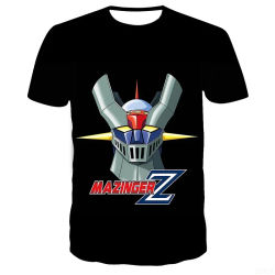Mazinger Z-camisetas con estampado 3D de Robot de Anime, ropa de calle para hombres y mujeres, camiseta de manga corta de gran tamaño a la moda, camisetas para niños, ropa para hombre