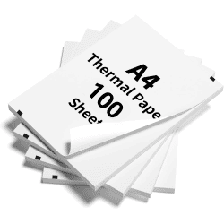 Papel de impresión térmico A4, 100 hojas, 210x30mm, adecuado para impresora térmica inalámbrica Bluetooth A4, papel para máquina de Fax