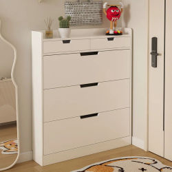 Zapatero con cubo basculante, Mueble para zapatos de entrada exterior, Mueble para balcón, Mueble de entrada, Mueble de almacenamiento de gran capacidad para sala de estar