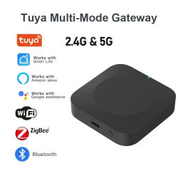 Hub Gateway ZigBee Bluetooth de Doble Banda 2.4G 5G Tuya, Control Remoto Inalámbrico para Electrodomésticos Inteligentes, Compatible con Alexa y Google Home