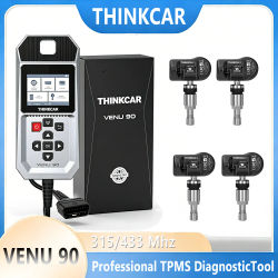 Herramienta de Programación de Activación TPMS THINKCAR VENU 90 2026, Doble Frecuencia 315/433MHz, Escáner de Diagnóstico OBDII, Monitor de Presión de Neumáticos