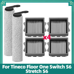 Compatible con Tineco Floor One Switch S6 / Stretch S6 / S7, i6 / i5 Stretch, S9 Artist piezas de aspiradora cepillo rodillo filtro HEPA