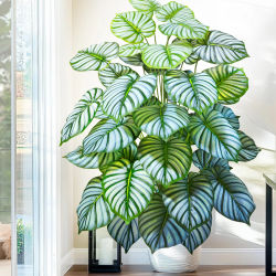 60-103cm Artificial Monstera deliciosa Pothos hoja de Alocasia planta falsa ornamental festivo decoración de la Oficina del hogar