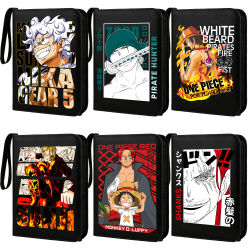 Paquete de 400 Fundas Protectoras para Tarjetas con Cierre de Cremallera ONE PIECE, Carpeta de Almacenamiento para Tarjetas de Colección, con Diseño de Zoro y Luffy