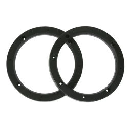 2 Almohadillas Espaciadoras para Altavoces de 6.5 Pulgadas, Adaptador de Plástico Antideslizante para Audio, Separadores de Empaque para Altavoces de Autorradio, Accesorios para Automóviles