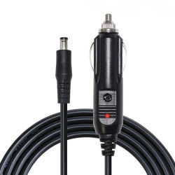 Cable de alimentación portátil para encendedor de cigarrillos de coche, 12V, con conector DC de 5,5mm x 2,1mm, Cable de extensión para cargador de coche