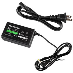 Para cargador PSP adaptador de CA cargador de pared cable de alimentación Compatible con Sony PSP PlayStation 1000 2000 3000 enchufe UE EE. UU.
