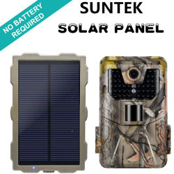 Kit de panel solar para cámara de caza de rastreo con batería de litio impermeable para exteriores de 1700MAh - Sistema de energía con cargador solar impermeable