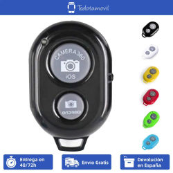 Mando con controlador disparador remoto Bluetooth para cámara compatible con Android e iOS en diferentes colores a elegir
