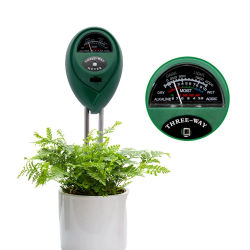 Medidor de pH 3 en 1 para Suelo, Medidor de Luz Solar, Sensor de Humedad para Jardín y Flores, Medidor de Acidez, Humedad y pH para Plantas