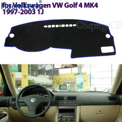 Cubierta para salpicadero, alfombrilla para tablero, alfombra, sombra, capa, manta, accesorios para Volkswagen VW Golf 4 MK4 1997 ~ 2003 1J