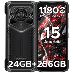 DOOGEE Blade20 Pro teléfono resistente 125dB altavoz Gemini AI 11800mAh batería 6,6 ''pantalla Android 15 versión Global Smartphone NFC