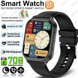 Reloj Inteligente 2026, Deportivo, para Exteriores, Fitness, Hombre y Mujer, con Monitor de Ritmo Cardíaco, GPS, Resistente al Agua IP68, Llamadas Bluetooth, para Xiaomi