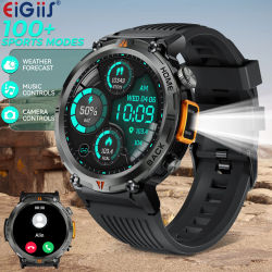 EIGIIS 2024 nuevo reloj inteligente KE3 3ATM impermeable deporte diseño Original genuino hombres Bluetooth llamada Monitor de salud con linterna
