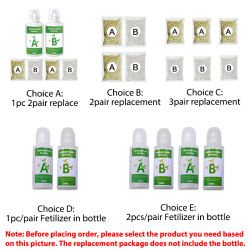 Fertilizante AB, juego de dos partes, fertilizante hidropónico para plantas de jardín, alimentos, flores, verduras, nutrientes de hierba