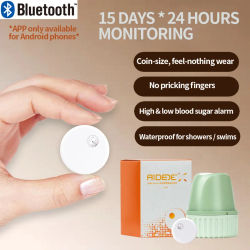 Sensor de glucosa Aidex x, monitor de glucosa en tiempo real 24 horas, sensor de azúcar en sangre para diabetes, monitores CGM Aidex2, igual que el sensor Lin x.