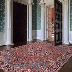 Alfombra ligera de lujo Vintage para sala de estar, plegable, lavable a máquina, decoración, mesas de centro, alfombra para dormitorio, tapete de felpa, Tapis ».