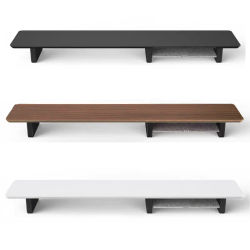 Soporte para Monitor de madera de nogal, soporte para aumento de altura, soporte para portátiles, estante para pantalla de disipación de calor, estantes de organización de escritorio, ahorro de
