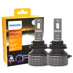 Philips H4 H7 LED Ultinon 3500R Lámpara Delantera para Automóvil H11 HB3 HB4 HIR2 6500K Blanco Brillante 9005 9006 9012 Luz de 30W con Controlador Integrado