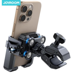 Soporte para Teléfono de Motocicleta Joyroom con Doble Amortiguador de Vibraciones, Soporte Universal para Bicicleta para Teléfonos de 4.7''-7''