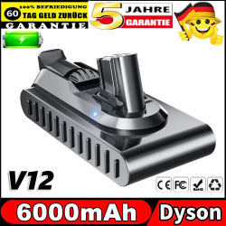 Batería de litio de 25.5V 6000mAh para Dyson V12, compatible con los modelos inalámbricos ultrafinos de aspiradora Dyson SV20, SV30, SV35, SV46.