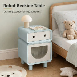 AOLIVIYA Mesita de Noche Nórdica para Dormitorio, Mesita de Noche Infantil, Pequeño Mueble de Almacenamiento, Estante Creativo para Almacenamiento Junto a la Cama