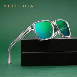 VEITHDIA Gafas de sol polarizadas UV400, lentes de espejo fotocromáticas a la moda, gafas deportivas para conducir para hombres y mujeres X7919