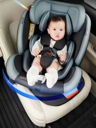 Asiento de coche para bebé con ISOFIX, giratorio 360°, asiento de seguridad infantil para 0-12 años, asiento de coche para recién nacidos, bebés y niños pequeños, asiento de coche reclinable, montaje