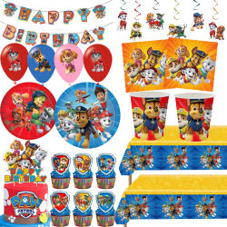 Decoración de fiesta de cumpleaños Paw Patrol, taza desechable de cumpleaños, mantel, plato, servilleta, Baby Shower, Paw Patrol, regalos de fiesta de 4 ° cumpleaños