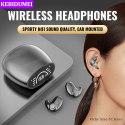 Auriculares invisibles para dormir, cascos Bluetooth 5,3 con reducción de ruido, inalámbricos TWS, deportivos, estéreo, para teléfono