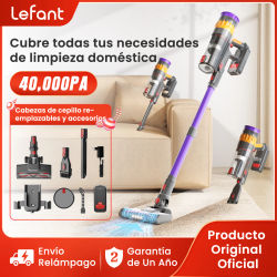 Lefant V1 Aspiradora inalámbrica con potencia de succión de 40 kPa, aparato doméstico inteligente portátil con pantalla LED y batería extraíble y depósito para el polvo.