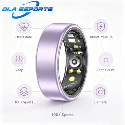 Anillo Inteligente Colorido para Mujeres y Hombres, Anillo Inteligente para Parejas, Monitor de Ritmo Cardíaco, Resistente al Agua, Más de 100 Modos Deportivos, Súper Ligero, Agradable al Tacto
