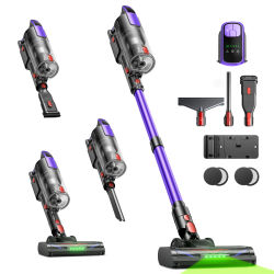 Aspiradora Inalámbrica BUTURE de 500W y 48KPa, Aspiradora Vertical para Pelo de Mascotas, Alfombras, Pisos Duros, Limpieza del Hogar, Batería Extraíble